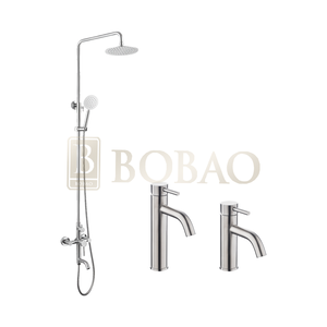 ระบบฝักบัวติดผนังสแตนเลสทรงกลมทันสมัย 3 ฟังก์ชั่น ชุดฝักบัวน้ำร้อนน้ำเย็น - Product Image 6