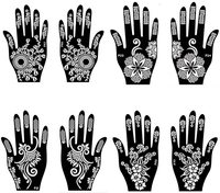 Nouvel arrivage de pochoirs à dessin pour femme autocollant tatouage au henné