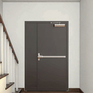 Modern tasarım 90 & 180 dakika Hollow Metal çelik yangın dereceli iç kapı rüzgar geçirmez oteller daireler hastaneler için atölye - Product Image 2
