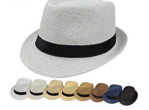 EATH10 Unisex/bambino/adulti moda a buon mercato promozionale <span class=keywords><strong>carta</strong></span> <span class=keywords><strong>Borsalino</strong></span> Trilby cappello di paglia - Product Image 5