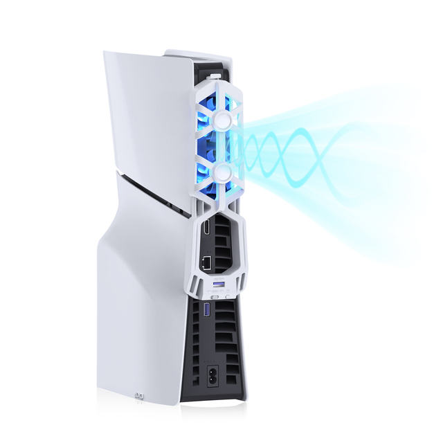 Slim Dynamic Light Modes Controller Type with RGB Light Console Cooling Fan with Smart Automatic Temperature Control