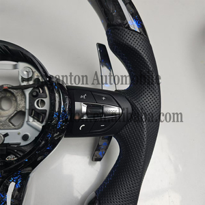 <b>Hot</b> Sale Forged Carbon Fiber Perforated Leather Steering Wheel for BMW 5 Series F30 F10 F32 F90 F80 F82 F87 Car Steering Wheel - Product Image 5