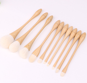 Nhật Bản Bằng Gỗ Nail Bụi Bàn Chải Với Dài Xử Lý Mềm Nhỏ Eo Trang Điểm Bàn Chải Thiết Lập Để Loại Bỏ Bụi Móng Tay - Product Image 3