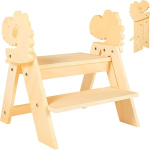 Cross-border foldable <b>bathroom</b> <b>stool</b> for babies, baby handwashing <b>stool</b>, step <b>stool</b>, height-increasing <b>stool</b>, household wooden - Product Image 1