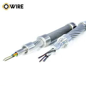 OPGW-Kabel Preis Antennen-Freileitung kabel G652D G655 G655C Litzen 12 24 36 48-adriges Glasfaser kabel OPGW