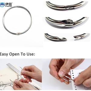 Anillas de Encuadernación de Hojas Sueltas de Acero Inoxidable Plateadas YIWANG, Anillas de 1 Pulgada para Encuadernación de Libros - Product Image 4