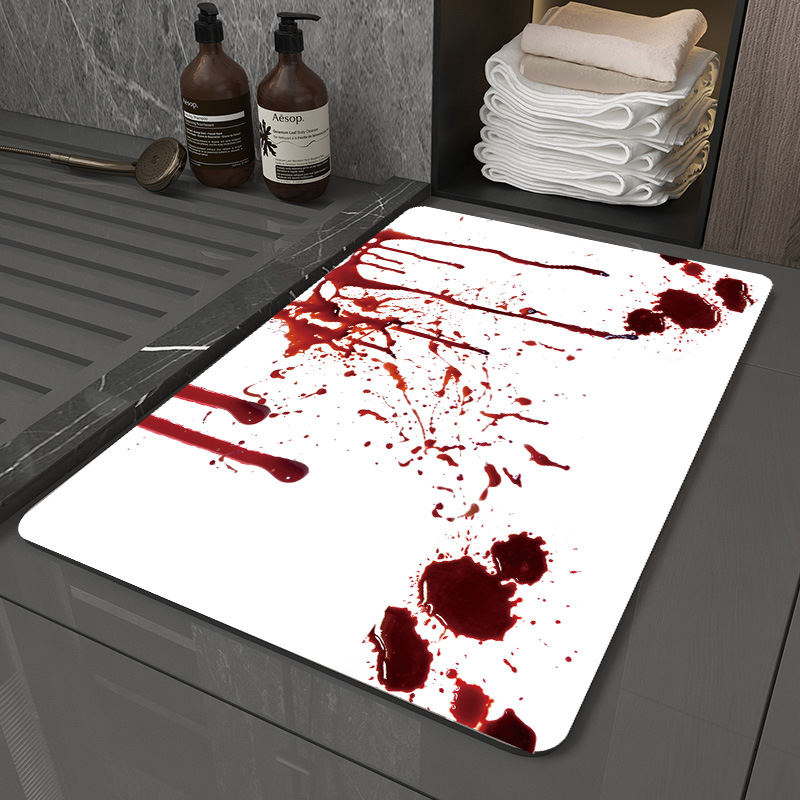 Tappetino Halloween Tappeto Con Impronte Di Sangue Di Halloween