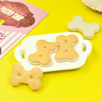 Vente chaude Mini biscuit résine flatback cabochon pour bricolage crème téléphone portable coquille matériel poupée maison ornements