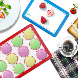 Tapis <span class=keywords><strong>de</strong></span> <span class=keywords><strong>cuisson</strong></span> en silicone antiadhésif pour macarons, <span class=keywords><strong>de</strong></span> haute qualité, taille personnalisable, plaque à pâtisserie - Product Image 6