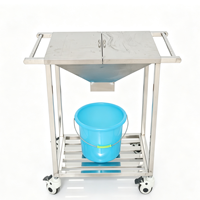 Nouveautés Medco : Chariot de débridement à double porte en acier inoxydable avec roulettes silencieuses, chariot médical mobile