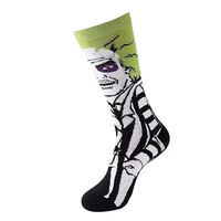 Chaussettes unisexes amusantes et créatives en polyester pour hommes, motif bande dessinée, style anime, pour l'été