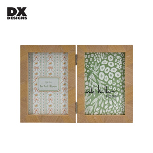 DX thiết kế (4x6/5x7/6x8/8x10 inch) có thể gập lại xương cá MDF khung ảnh, 2-hình ảnh hiển thị, lý tưởng cho trang trí nội thất & Quà Tặng mới lạ - Product Image 4