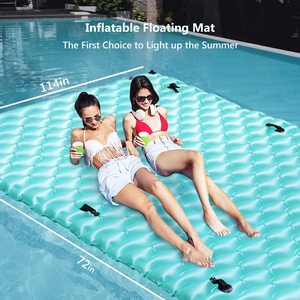 Lake <strong>Floats</strong> for Adults With Pool Hammock, <strong>Inflatable</strong> Floating <strong>Mat</strong> for Lake Pool Boating Beach, Water Relaxing Party - Product Image 2