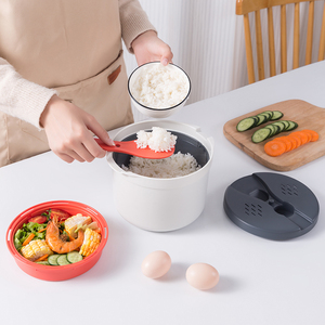Vaporera de Arroz para Microondas Personalizada, Vaporera de Plástico para Microondas, Vaporera de Arroz y Verduras para Microondas para Cocinar Verduras - Product Image 2