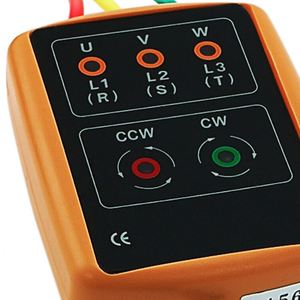 Testeur de séquence de rotation triphasée 60~600V avec alarme LED - Product Image 6