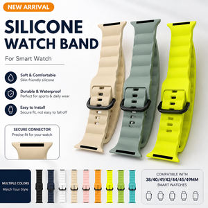 <span class=keywords><strong>Correa</strong></span> de Reloj de Silicona Suave en Oferta, <span class=keywords><strong>Correa</strong></span> Deportiva Impermeable Ajustable de Repuesto Compatible con Relojes Inteligentes de 38 y 49 mm - Product Image 1
