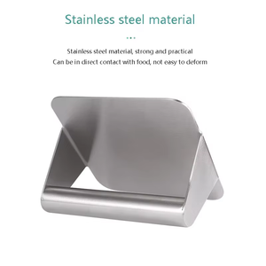 Outil de cuisine antiadhésif en acier inoxydable Presse à hamburger Presse à viande carrée Presse à hamburger manuelle pour hamburgers - Product Image 3