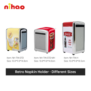 Porta Servilletas Metálico de Grado Alimenticio NIHAO, Dispensador de Toallas Seguro <span class=keywords><strong>con</strong></span> Resorte y Porta Menús para Servicio de Catering en Restaurantes - Product Image 3