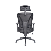 Chaise de bureau Kabel minimaliste contemporaine Ascenseur en tissu Hauteur réglable avec roues Accoudoirs rétractables en maille