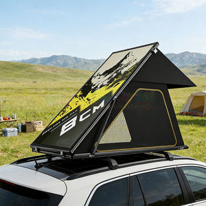 Tente de toit rigide en fibre de carbone et aluminium, tente de camping triangulaire pour 3-4 personnes, tente de toit 4x4 en polycoton pour voiture - Product Image 6