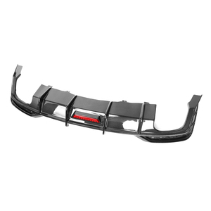 Diffuseur en fibre de carbone véritable style KB avec lumière compatible avec Audi A5 S5 B9.5 <span class=keywords><strong>Sline</strong></span> <span class=keywords><strong>4</strong></span> portes 2021-IN Diffuseur arrière A5 S5 - Product Image 4