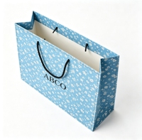 Sac fourre-tout personnalisable en matériaux recyclés, style luxueux, respectueux de l'environnement, emballage cadeau en papier cartonné, alimentaire, vêtements, numérique