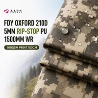 Tissu 100% polyester 210D COULEUR MARINE PU 1000MM 110GSM 150CM pour VESTE et MARCHÉ DE L'AFRIQUE DU SUD