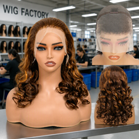 Perruque en cheveux humains pré-coupée, sans colle, avec dentelle frontale HD effet seconde peau, cuticules alignées, pointes épaisses et saines, brun chocolat, longue et naturelle