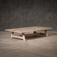 Meubles anciens de haute qualité fabriqués à la main Table basse en bois classique rectangulaire personnalisée