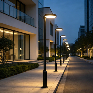 ไฟถนน LED พลังงานแสงอาทิตย์ ระดับการป้องกัน IP65 ตัวเรือนอะลูมิเนียม แสงสีขาว สำหรับสวนหย่อม วิลล่า สวนสาธารณะ ถนน - Product Image 2