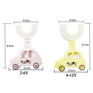 Brosse à dents pour enfants, soins bucco-dentaires, nettoyage, dessin animé, 360 degrés, en forme de U, brosse à dents pour bébé - Product Image 5