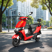 Vélo électrique 500W avec moteur arrière sans balais, batterie plomb-acide 60V 20AH, cadre en acier au carbone 3 vitesses, frein à disque, léger et longue autonomie
