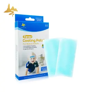 تتجه المنتجات الطفل الأزرق هيدروجيل بارد الجص الأطفال حمى لاصقة تلطيف الحرارة