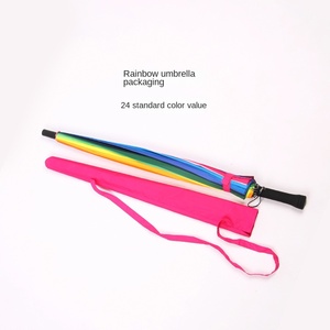 Tùy Chỉnh Sáng Tạo Dễ Thương Thời Trang Windproof <span class=keywords><strong>24</strong></span> Xương Dài Xử Lý Lớn Cầu Vồng Ô Cho Kinh Doanh Du Lịch - Product Image 5