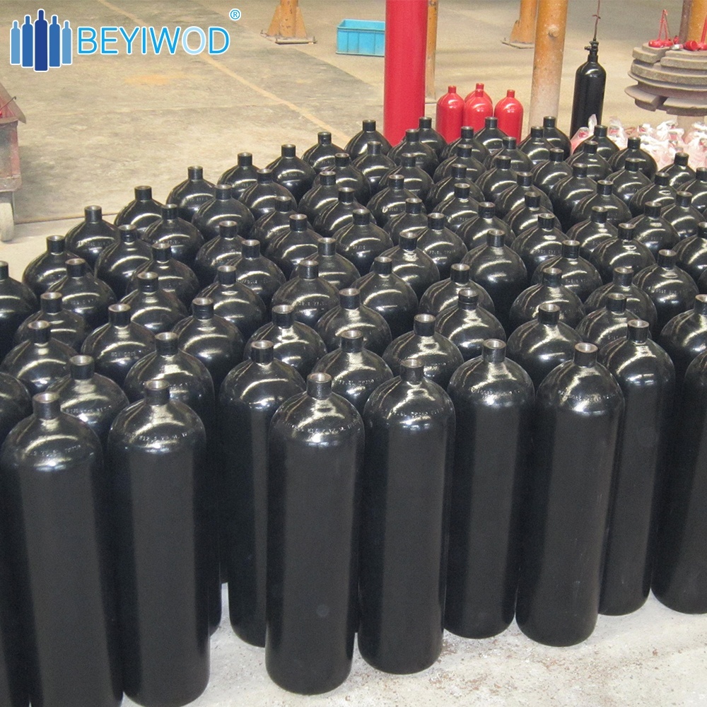 Co2 Cylinder BEYIWOD 150bar/200bar/300bar 2L 5L 6.7L 8L 10L 13.4L 20L CO2 Cylinder Mixed Argon Steel Gas Cylinder