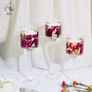 Velas Aromáticas Personalizadas Hechas a Mano, Vela Aromática en Copa <span class=keywords><strong>de</strong></span> Vino, Recuerdo <span class=keywords><strong>de</strong></span> Boda o Año Nuevo - Product Image 3