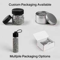 Perlas de Limpieza de Acero Inoxidable con Empaque Personalizado para el Desarrollo de Marca