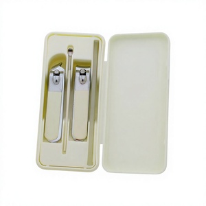 Ensemble de manucure et pédicure 4 pièces, kit de coupe-ongles avec fourchette à cuticules et séparateur d'orteils, étui de rangement portable - Product Image 3