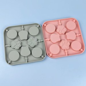 Cartoon <strong>Hippo</strong> Paw Silicone Lollipop Mold Cheese Stick <strong>Chocolate</strong> Candy Baking Decor - Product Image 6