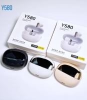 Écouteurs sans fil semi intra-auriculaires Y580 OEM ODM à ajustement confortable, ultra légers, Bluetooth 6.0, commande tactile intelligente, écouteurs TWS, commande en gros