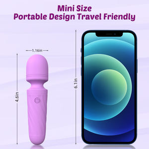 جهاز تدليك YLove Mini AV للنساء ، هزاز محمول قابل لإعادة الشحن مع 10 أوضاع قوية ، ناعم - Product Image 2