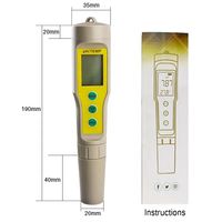 Haute précision Portable testeur de vin d'eau Type de stylo pH-mètre numérique