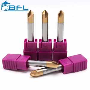 BFL Solid Carbide 4 Flutes <strong>Chamfer</strong> End <strong>Mill</strong> Tools Tisin-Coated - Product Image 2