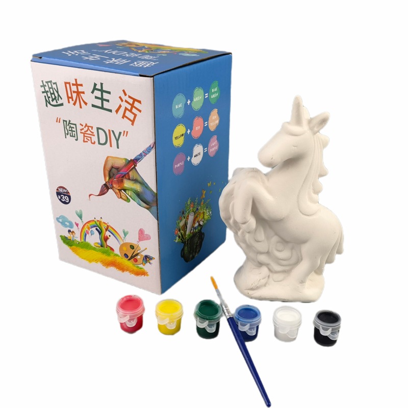 Rainbow horse ornaments