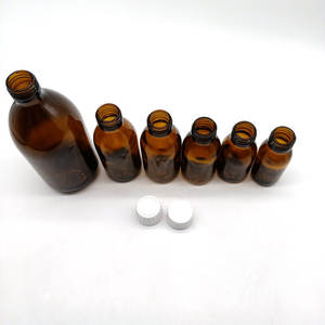 30 मिलीलीटर 60 मिलीलीटर 125 मिलीलीटर एम्बर ग्लास सिरिंज की बोतल दवाओं और सिंथेटिकुइड्स के लिए स्क्रू कैप के साथ - Product Image 2