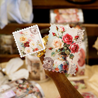 1 rouleau de ruban adhésif de la série Wild Rose, ruban adhésif pour découpe de films, ruban adhésif pour agenda DIY