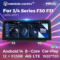 Mekede MNX 8core Android Terbaru 4+64GB Stereo Mobil untuk BMW Seri 3 4 2013-2017 F30 NBT Video Autoradio GPS Navigasi Stereo