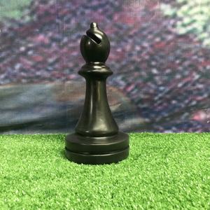 دعامة للتصوير الفوتوغرافي مجموعة كاملة من راتنج الألياف الزجاجية العملاقة مجموعة الشطرنج الأبيض والأسود للنحت في الهواء الطلق ديكور موضوع حديقة المنزل - Product Image 4