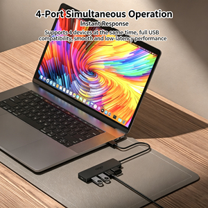 Hub de Expansión Multipuerto USB 3.0 Ligero, Divisor USB Plug & Play Compatible con Windows, <span class=keywords><strong>Mac</strong></span> <span class=keywords><strong>OS</strong></span>, Laptop y Escritorio - Product Image 3