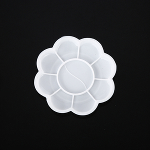 Vente en gros usine OEM <span class=keywords><strong>Palette</strong></span> de <span class=keywords><strong>peinture</strong></span> plastique acrylique Outil de <span class=keywords><strong>peinture</strong></span> artistique <span class=keywords><strong>Palette</strong></span> plastique personnalisée en forme de <span class=keywords><strong>fleur</strong></span> - Product Image 5